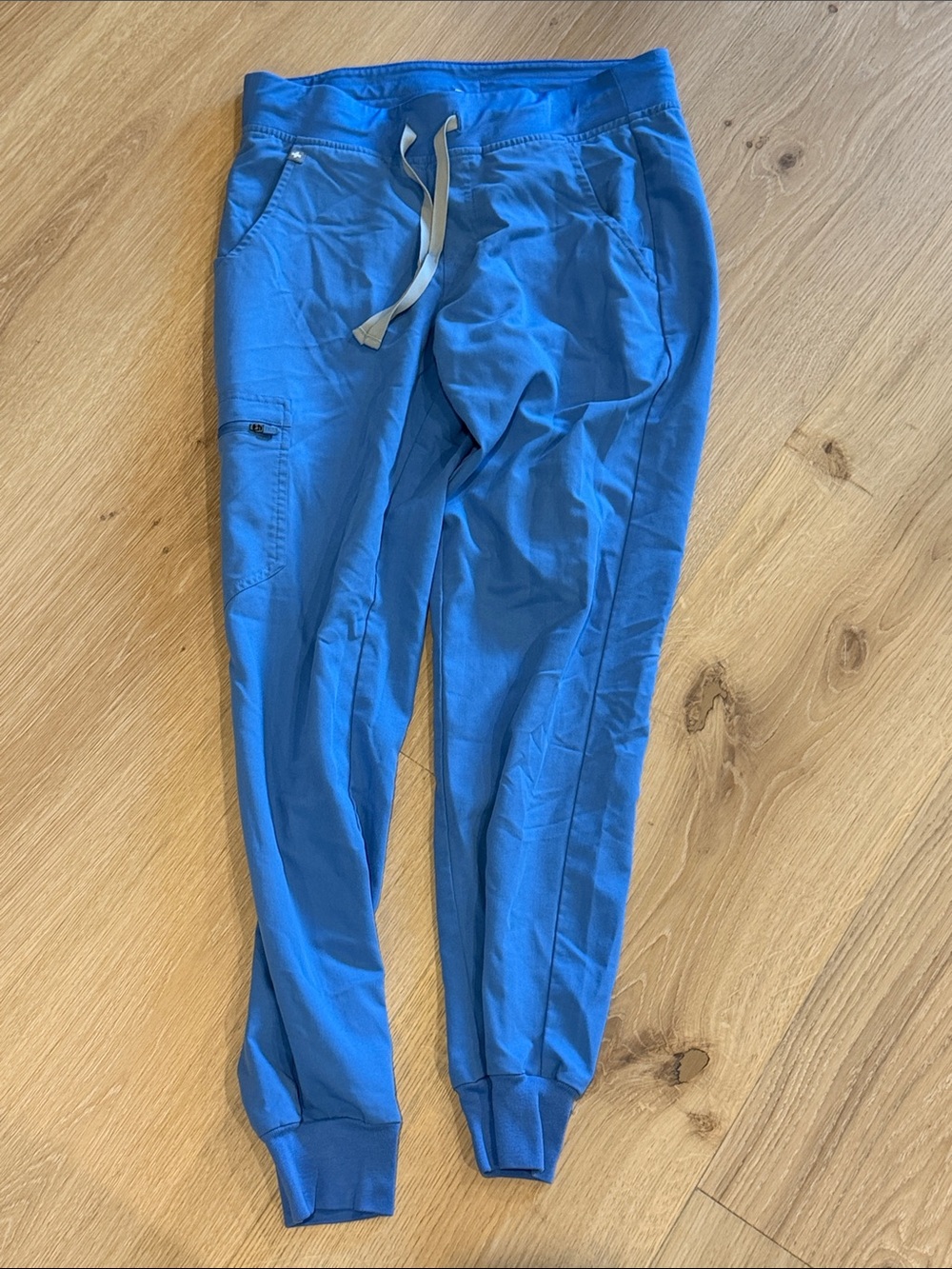 Figs Women’s Small light blue Jogger Pants with Drawstring
